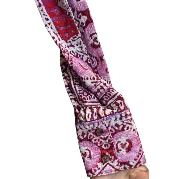 Free People Wild & Free Paisley Crop Top Medium - Picture 6 of 10